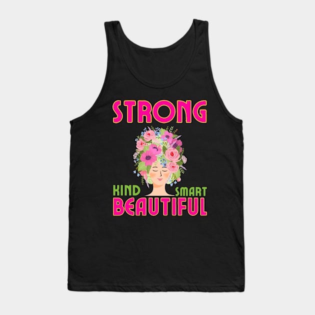 strong kind smart beautiful Tank Top by Drawab Designs